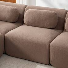 Modular Sofa Chenille 3 Seat Camel - Camel 3 Seat - View 9