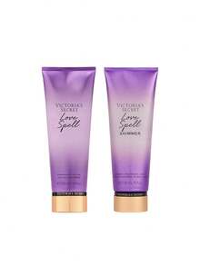 Victoria's Secret [Bundle] Love Spell Body Lotion 236 ml + Love Spell Shimmer Body Lotion 236 ml - Kärleksförtrollning + Kärleksförtrollningsskimmer - Visa 1