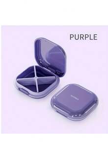 Compact Travel Pill Organizer With 4 Compartments - Portable Medication Container For Vitamins, Pills And Supplements, Suitable For Daily Use And Carrying, Pill Box, Daily Medication Storage, Modern Pill Box, Secure Lid Feature - View 17