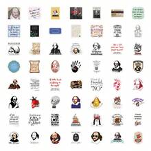 60 PCS William Stickers Perfect For Decorating Your Phone, Water Bottles, Scrapbook,Phone, Journaling. Car, Laptop. Bumper, Skateboard, A Set Of Brightlycolored And Aesthetically Graffiti DIY Stickers - Multicolor - View 3