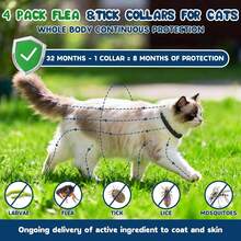 4 Pack Adjustable Cat Collars - Waterproof Lightweight Pet Collars With Soft Flexible Material, Comfortable Everyday Collar For Small, Medium &Amp; Large Cats - White - View 2