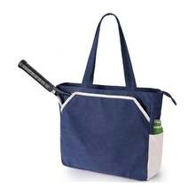 1PC Outdoor Tennis Court Handbag For Leisure Play, Multi-Compartment Storage For Rackets And Water Bottles, Commuting Tote Bag - Multicolor - View 1