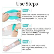 Waterproof Cast Covers Shower Arm Kids, Sleeve Protector Bag After Surgery/Wound/Fracture/Bandage/Broken Hand, Proof Plastic Sleeves Cover Arms Teens/Toddler Showering Child In Bath Finger - Green - View 7