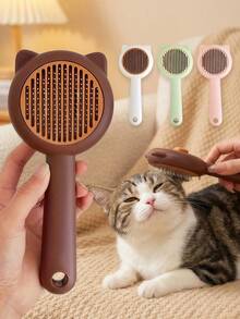 PETSIN Nuevo Cepillo Flotante de Masaje para Baño de Gatos, Suave y Sin Enredos, Cepillo de Eliminación de Pelo para Perros, Herramienta Universal de Aseo para Mascotas, Amado por Gatitos y Cachorros - Multicolor - Ver 2