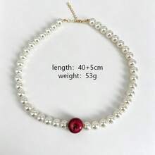 One Piece Ins Viral Sweet Cool Fruit Pearl Necklace Adjustable Gold Extension Chain Aesthetic Daily Clavicle Chain. - Fruit Necklace - View 7