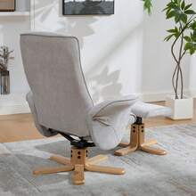 Chaise Lounge Grey Made Of Chenille For Living Room Relaxation - 灰色 - 查看 7