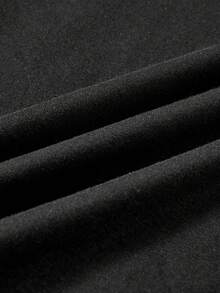 Men Plus Size T-Shirts - Black - View 4