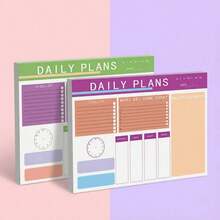 Minimalist Weekly Task List Planner, Includes Weekly Schedule, Timetable, Study Schedule, Memo, Colorful Printed Logo, Multi-Purpose Notebook - Smooth Writing, Easy-Tear High-Quality Paper - Suitable For Work, Study And Home Use, Office Supplies, Smooth Writing, Back To School Essentials - Multicolor - View 12