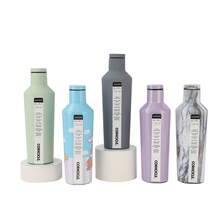 New 304 Stainless Steel American Diamond Pattern Small Mouth Cup, Highly Attractive Large Capacity Portable Insulated Water Bottle - Multicolor - View 8