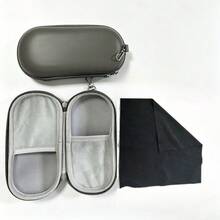 Dual Compartment PU Hard Shell Glasses Case, Pressure-Resistant Portable Zipper Fashion Glasses Storage Box With Cleaning Cloth, Unisex For Commuting And Travel - View 13