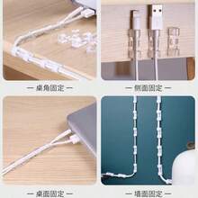 1 pieza/20 piezas Clips de cable transparentes y fuertes - Organizador de cables de alimentación y cables de extensión con adhesivo sin residuos, adecuado para escritorio, montaje en pared, toma de corriente - Hogar, oficina, estudio, gestión de cables - Estilo minimalista - Blanco - Ver 2