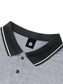 男士夏季薄款時尚休閒 Polo 衫與短褲套裝，巴黎字母印花，抽繩腰頭實用口袋褲，時尚休閒海灘海邊度假出遊，適合高爾夫、健身房、籃球、露營，送給丈夫或男友的夏季禮物 - 彩色 - 查看 5