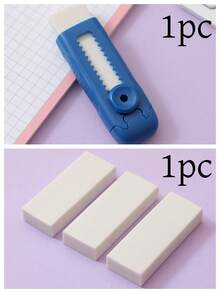 4pcs/2pcs/1pc Retractable Eraser, Ultra Clean No Residue Non-Crumbling Corrective Eraser, Student Stationery, Back To School Essential, Reward Gift, Back To School (Random Style) - A - View 16