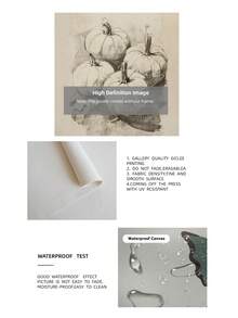 1件無框中性復古秋季南瓜素描牆面藝術印刷品，極簡主義秋季靜物裝飾，農舍風萬聖節海報，適用臥室、宿舍、客廳，返校季趣味復古禮物 - 南瓜 - 查看 9