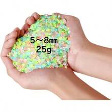 夜光砂 蓄光ストーン ミックスカラー 25g 1, 000粒 7色入り 3〜5mm レジン 手芸 クラフト デコレーション 夜光ビーズ ND - 0266 - R02 - MIX - 25g - 25グラム (5-8mm) - チェックする 1