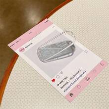 1pc Ins Style Mirror Makeup Phone Stand Phone Case Back Adhesive Foldable Bracket Anti-Drop Desktop Back Sticker Portable - Multicolor - View 9
