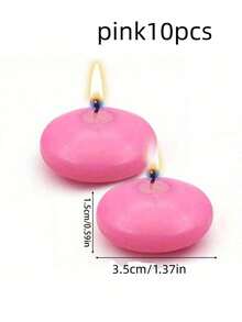 10 buah/Paket Lilin Terapung untuk Hiasan Tengah Meja, Dekorasi Lilin Terapung Tanpa Aroma, Vas Lilin Terapung Cocok untuk Hari Valentine, Hari Thanksgiving, Pernikahan, Liburan, Pesta, dan Dekorasi Rumah - MultiWarna - View 12