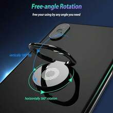 3pcs Universal Phone Ring Holder 360° Rotating Finger Support Stand - Black - View 4