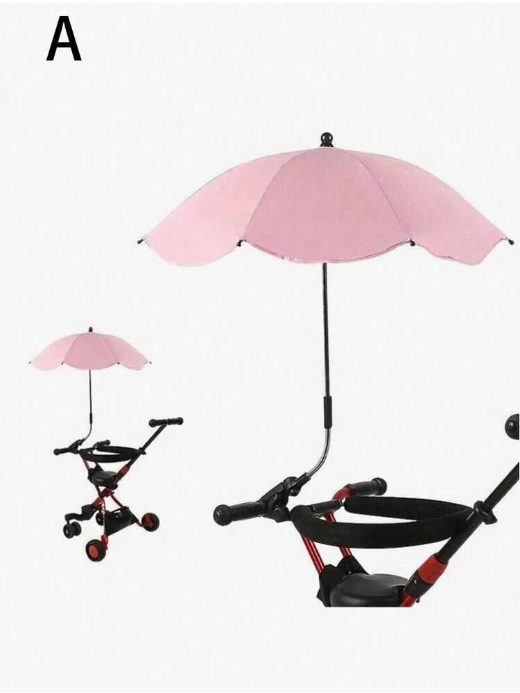1件通用便攜式自行車雨傘，防雨防曬，360°可旋轉，抗UV - 多色的 - 查看 11
