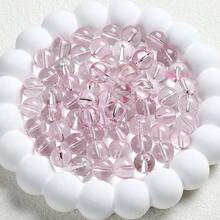 200/500pcs 6/8/10mm Clear Glass Lucite Round Beads Loose For DIY Handmade Jewelry Bracelet Necklace Charm Craft Supplies Making Accessories - #8 Crystal Purple - View 12