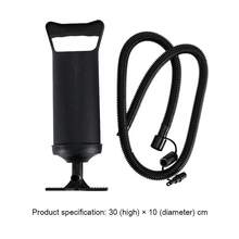 1pc Air Pump, Suitable For Multiple Inflatable Products, Comes With 3 Inflation Adapters, Compact And Portable, Ideal For Camping And Home Use - Black - View 3