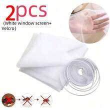 Self-Adhesive Window Screen - Window Mesh Curtain, Mosquito & Insect Barrier, Suitable For Windows, Kitchen Doors, Home Use, Easy Installation & Removable, Breathable, Dust-Proof Window Mesh, Customizable - A - View 20
