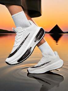 Zapatillas de correr para hombre, suela antideslizante y resistente al desgaste, prueba física del campus, carreras diarias, entrenamiento al aire libre, versátiles y a la moda, adecuadas para todas las estaciones - Panda - Ver 2