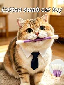 10/2pcs Cat Interactive Teaser Wand, Cat Toy, 6 Colors, Suitable For Indoor Entertainment, Bite-Resistant, Large Size Interactive Cat Kicking Game Enthusiast Gift Accessory - Multicolor - View 5