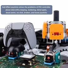 10PCS Hall Effect Premium Joystick Electromagnetic Joystick Hall ThumbStick Rocker Replacement Anti-Drift 3D Analog Game Controller Professional Game Accessor For PS-5/PS-4/XBO-X Gamepad/Controller - View 6