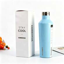 New 304 Stainless Steel American Diamond Pattern Small Mouth Cup, Highly Attractive Large Capacity Portable Insulated Water Bottle - Multicolor - View 9