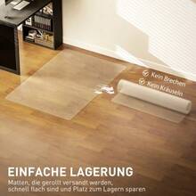 Floor Protection Mat, Non-Slip, 1.5mm Thick, 100 X 150 Cm, Transparent - A - 查看 4