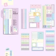 Korean Style Ins Aesthetic Planner Sticker Set, Minimalist Planner Label Stickers, Journal Decoration Material Sticker Pack - 1 Set - View 12