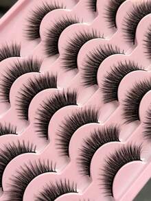 14 Pairs FH03 Natural Curly Messy Long-Lasting False Eyelashes Extension Lash Strips - 查看 4