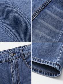 Boys' Fashion Denim Long Pants, Spring/Autumn/Winter New Style For Older Children - Medium Wash - View 8