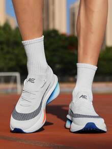 Men's Running Shoes, High-Performance Racing & Testing Shoes, Comfortable Fabric Lining, Non-Slip & Durable Breathable Mesh Sports Shoes, Suitable For Gym Workouts And Outdoor Hiking - Electric Blue - View 5