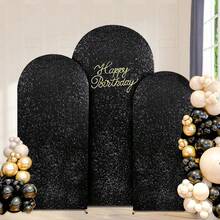 5ft/6ft/6.6ft/7.2ft Round CHIARA Sequin Backdrop Curtain, Wedding Birthday Party Photography Decoration (Arch Frame Not Included) - View 2