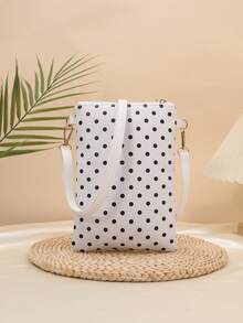 Polka Dot Tassel Zipper Crossbody Bag, Women Mini Vertical Shoulder Bag, Casual Daily Versatile Fashion Handbag Envelope Bag Phone Pouch - Multicolor - View 4