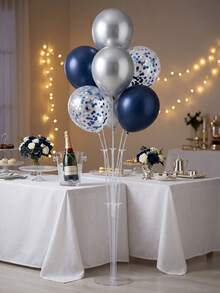 Balloon Display Stand,Transparent Balloon Display Stand Set, Reusable Balloon Arch Display Kit, Balloon Column Stand With Self-Adhesive Base And Balloon Accessories, Suitable For Birthday Parties And Wedding Decorations(Does Not Include Balloons) - Multiple Styles - View 3