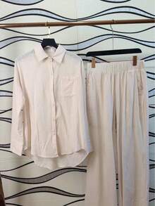 Women Two-Piece Outfits - Light Apricot - View 2