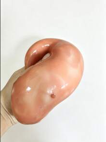 New TPR Slow Rebound Toy, Chocolate Milk Scent, Perfect For Holiday Gifts, Fun And Cute Gifts, Birthday Gifts, Easter Gifts, Halloween Gifts, Christmas Gifts, Party Gifts Squishy / Fidget Toy / Stress Relief / Sensory Toy / Decompression / Marble / Swirl / Tie Dye - Cheese - View 5