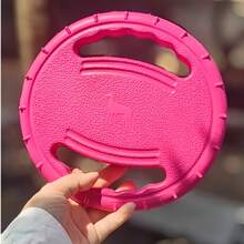 Durable Dog , Bite-Resistant, Designed For Dog Training, Bright Yellow Pet Training Disc, Suitable For Border Collies, Can Be Used For Outdoor Fetch And Tug-Of-War Games, Durable Toy For Indoor And Outdoor Play - Red - View 7