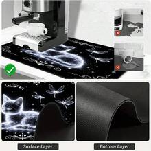 1pc Dish Drying Mat, Coffee Machine Mat, Starry Cat & Dragonfly Pattern High Absorbent Drainage Mat, Suitable For Dining Table, Kitchen, Cafe Countertop Decoration, Multi-Purpose Water-Absorbing Mat, Home Gift, Desktop Decor - XYLSD-641 - View 9