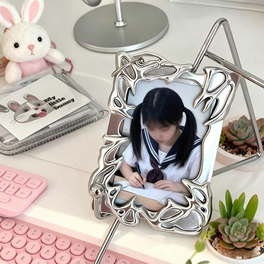 酷炫通用無屬性小卡套,不對稱造型女孩偶像學生相框保護套,高級感Ins風小卡套,照片學生相片 - 異形卡套 - 查看 1