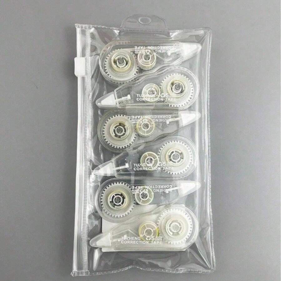 6pcs Transparent Correction Tape Suitable For Students - Multiple Styles - View 1