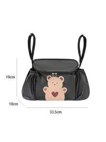 Bear Pattern Waterproof Stroller Hanging Bag, Large Multi-Pocket Storage Bag For Baby Travel - Multicolor - View 2