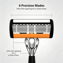 31pcs Vintage Punk Rock Style Men's Manual Safety Razor Set, Non-Slip Comfortable Grip Safety Razor, With 30 Extra Replacement Blades, Reusable, Smooth, Comfortable, Clean Shave, Directly Washable, Suitable For Facial Hair, Armpit Hair, Private Areas, Leg Hair, Neutral Fashion Durable Grooming Tool, Elegant Razor Style Suitable For Valentine's Day, Father's Day Gift (No Gift Box) - A - View 3