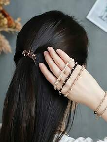 Casual Versatile Hair Scrunchie Suitable For Daily Use - Multicolor - View 2