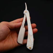 1PC Men Straight Razor Barber Shaving Knife Stainless Steel Shavette Beard Grooming Tool Professional Salon Wet Shave Replaceable Blade - Multiple Styles - View 5