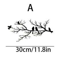 1 pieza Decoración de pared de metal con rama de árbol vintage y pájaro, con acabado premium Escultura de pared de arte de rama de árbol vintage y pájaro - Adecuado para Halloween, aniversario, decoración de primavera, regalo de invierno y Navidad (Decoración interior) - Escultura de metal para sala de estar (Seleccionado para entusiastas de la decoración del hogar) - Negro - Ver 14