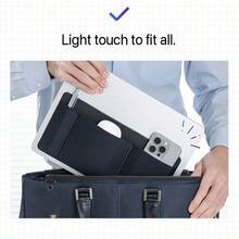 Pocket Mouse Holder For Laptop, Laptop Storage Sleeve, SSD HDD Cable Organizer, Reusable Adhesive Compact Elastic Pouch, Computer Accessories, Self-Adhesive Mouse Storage Bag, Laptop Portable Hard Drive Storage Bag, Digital Accessories Organizer Pouch - View 5